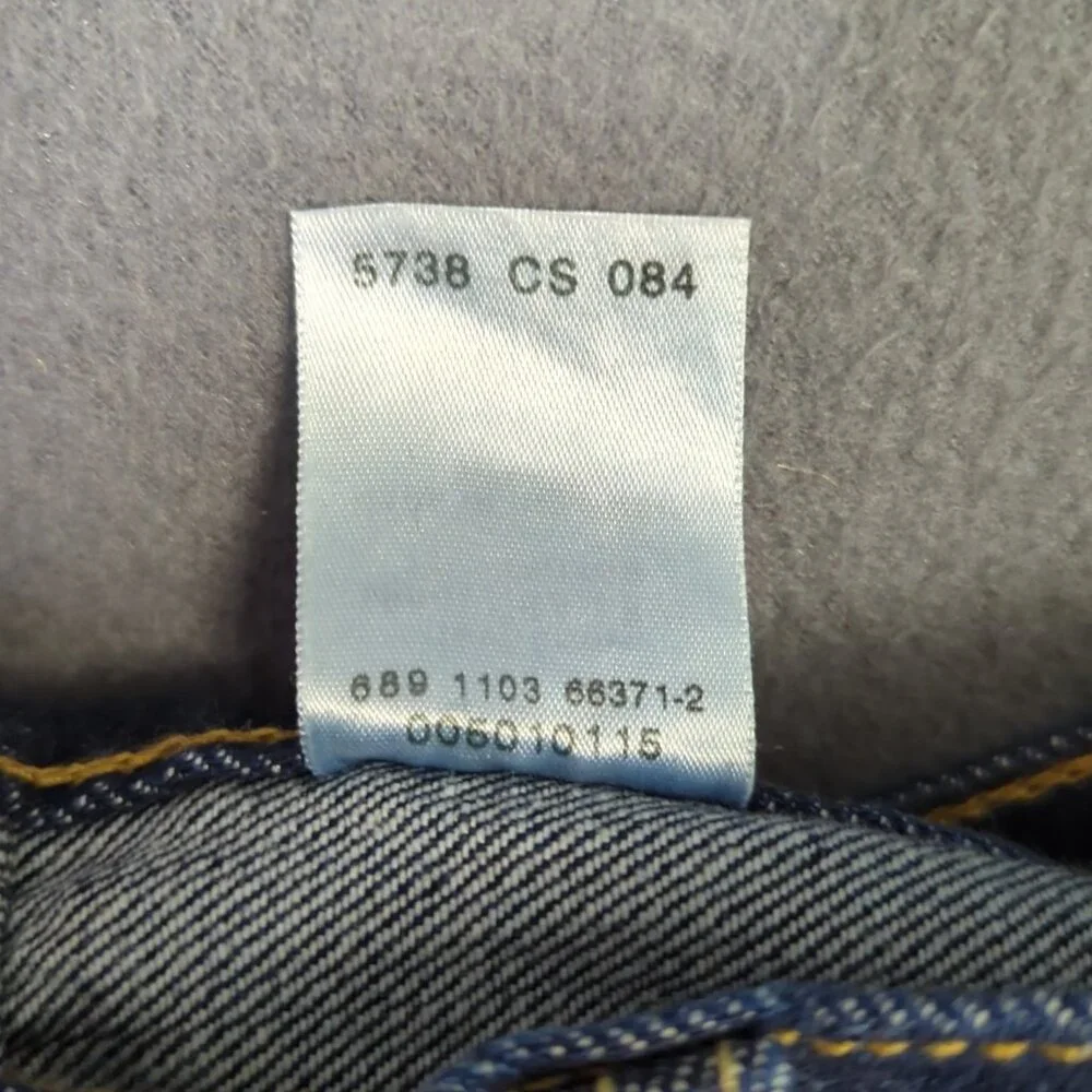 Levi's VTG Jeans Men's 34x34 Blue Deadstock 501 Straight Button Fly Denim Y2K